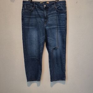 Seven7 Women's Ankle & Cropped Jeans - Dark Blue